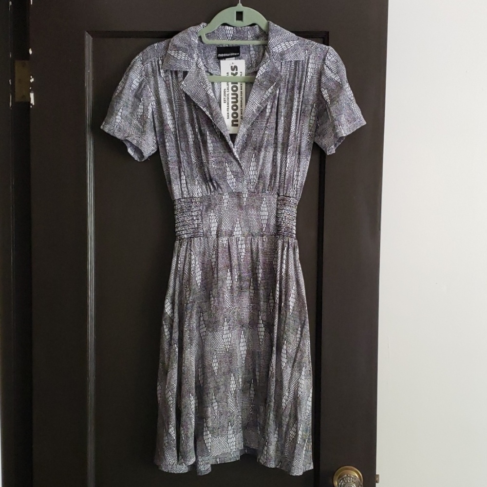 Nooworks Pleated + Collared Dress